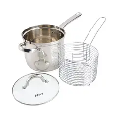 OSTER - Set Freidora Sangerfield Acero Inoxidable 3,7 Litros
