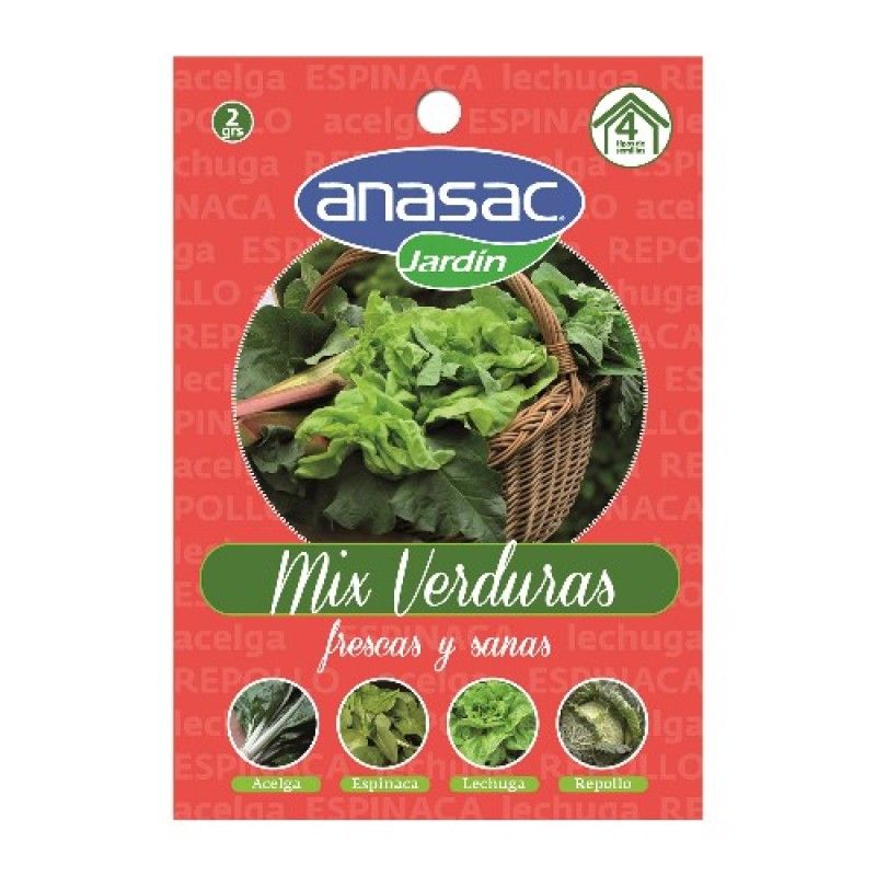 ANASAC - Semilla Mix Verduras 2 Gr