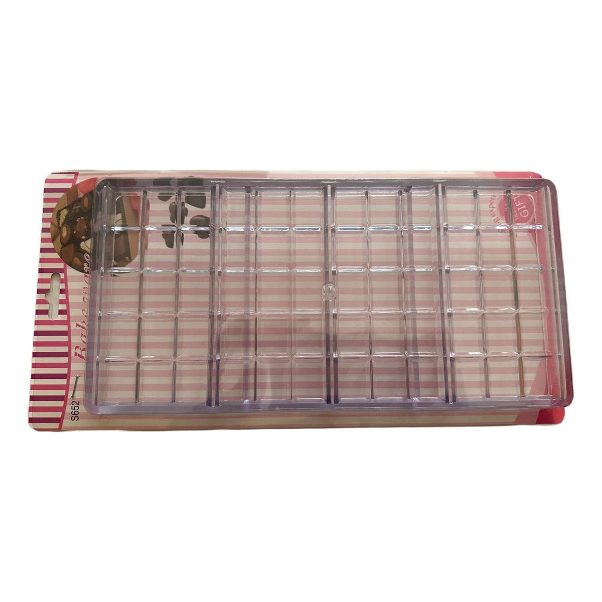 GENERICO - Molde Acrilico Para Chocolate - Barra Chocolate