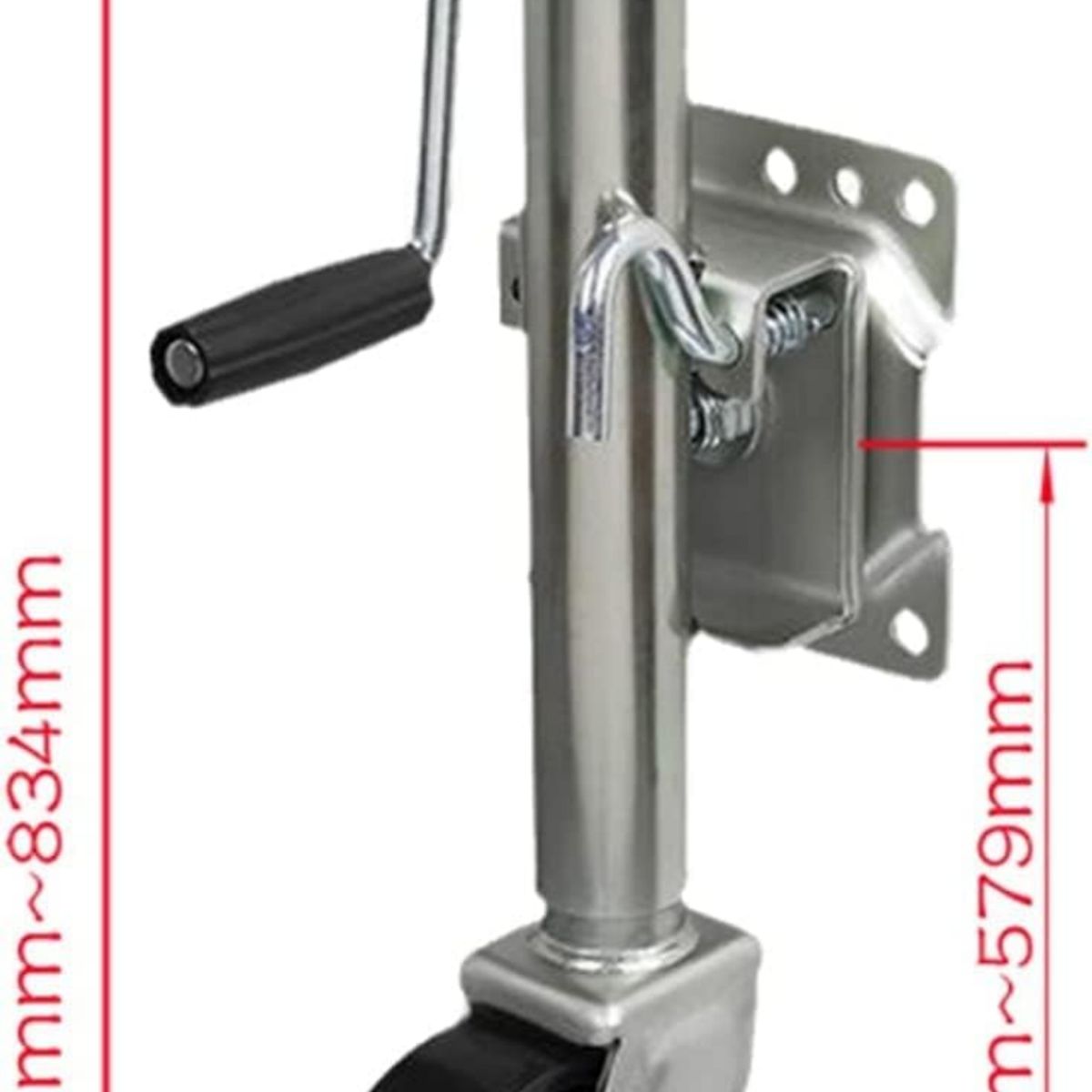 QUICK - Pata Carro Arrastre Rueda Maniobrable Enganche