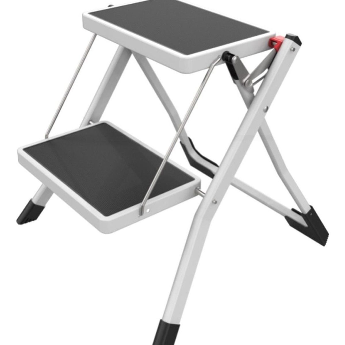 U BUY - Escalera Multiuso Plegable 2 Peldaños Ultra Compacta