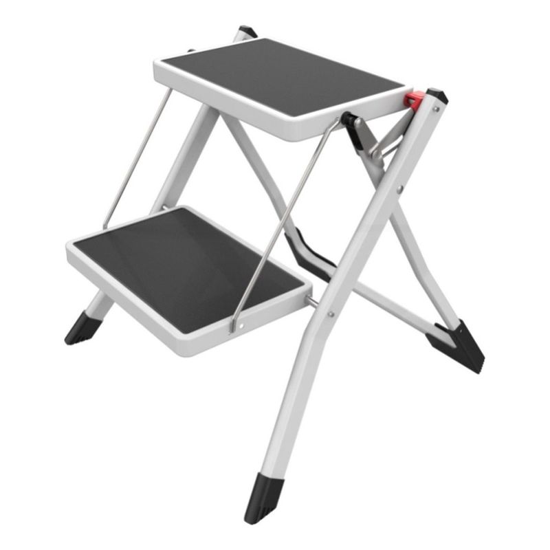 U BUY - Escalera Multiuso Plegable 2 Peldaños Ultra Compacta