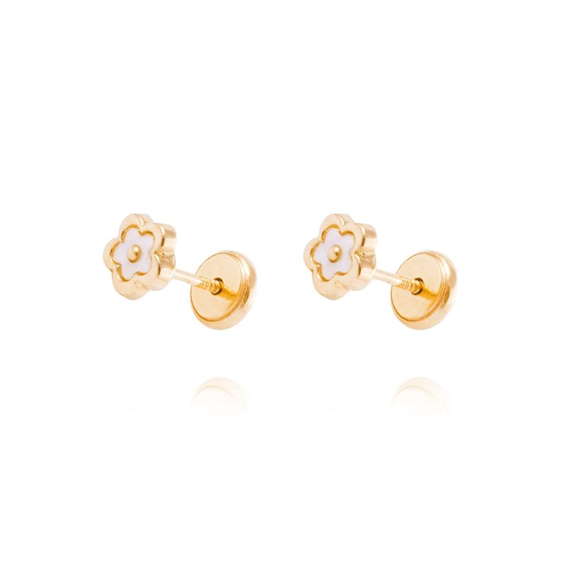 JB JOYAS BARON - Aro de Oro de 18kt Modelo Flor de Nacar