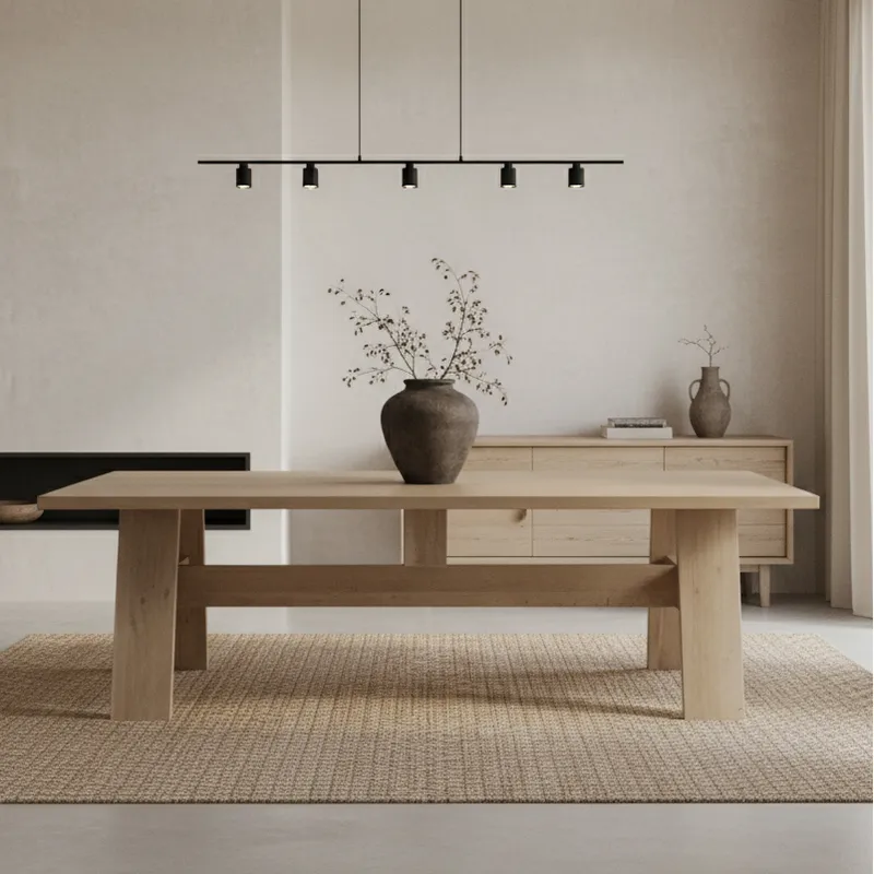 MILK - Mesa Comedor Asia Natural