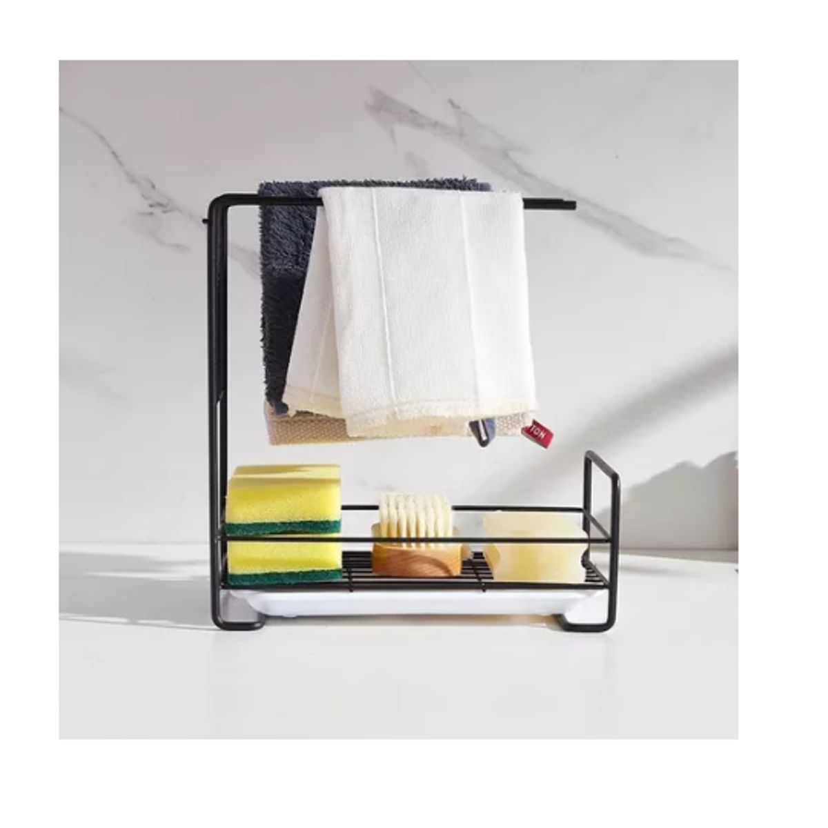 GENERICO - Mini Estante Organizador Jabon Toalla Esponja Baño