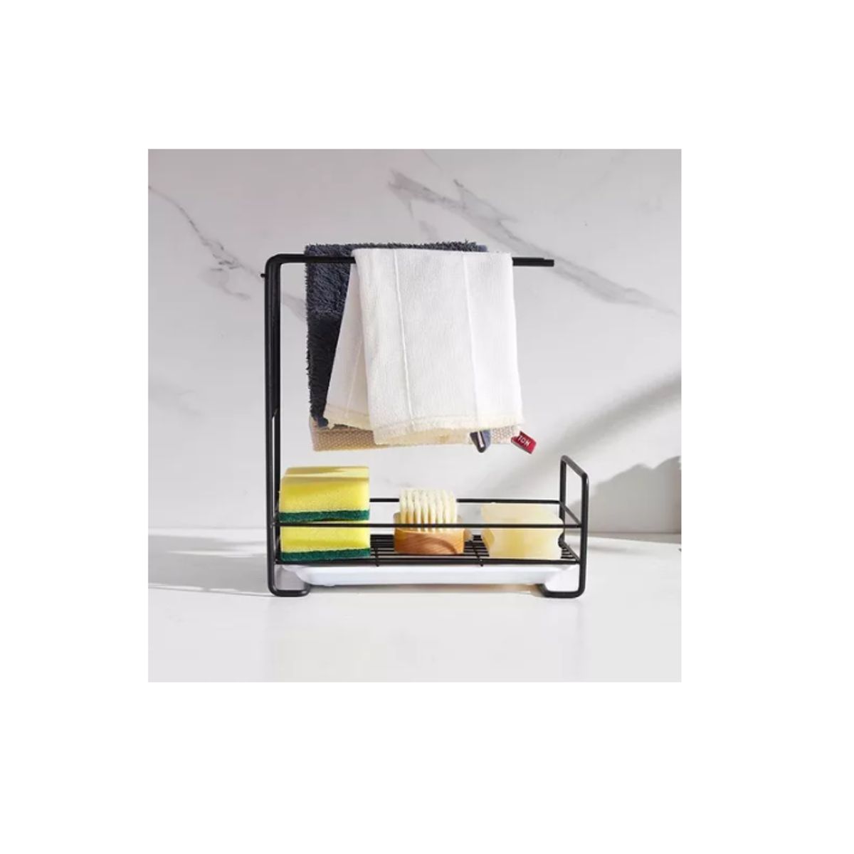 GENERICO - Mini Estante Organizador Jabon Toalla Esponja Baño