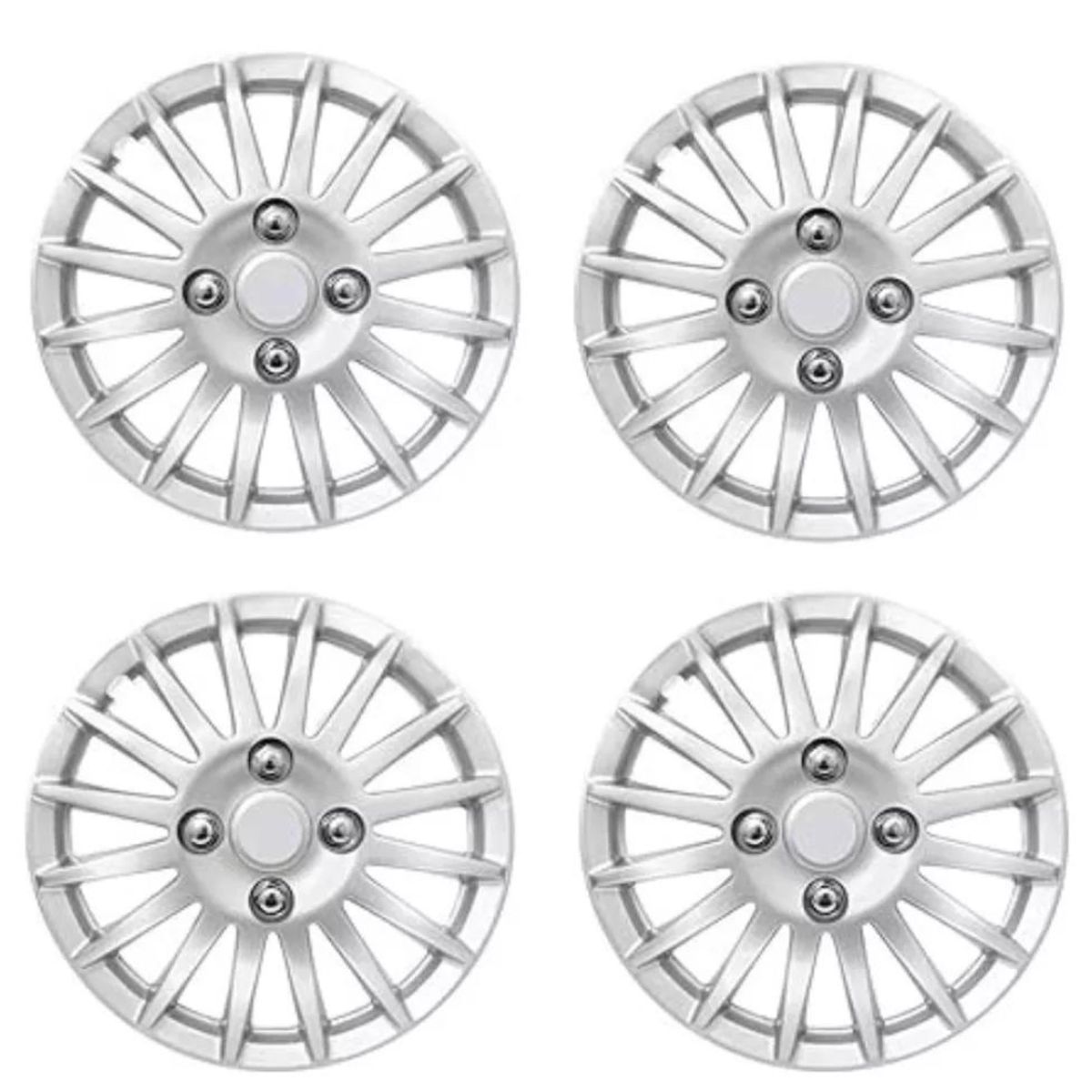 GENERICO - X4 Tapa Rueda Aro 13 Auto Tuning Deportivo