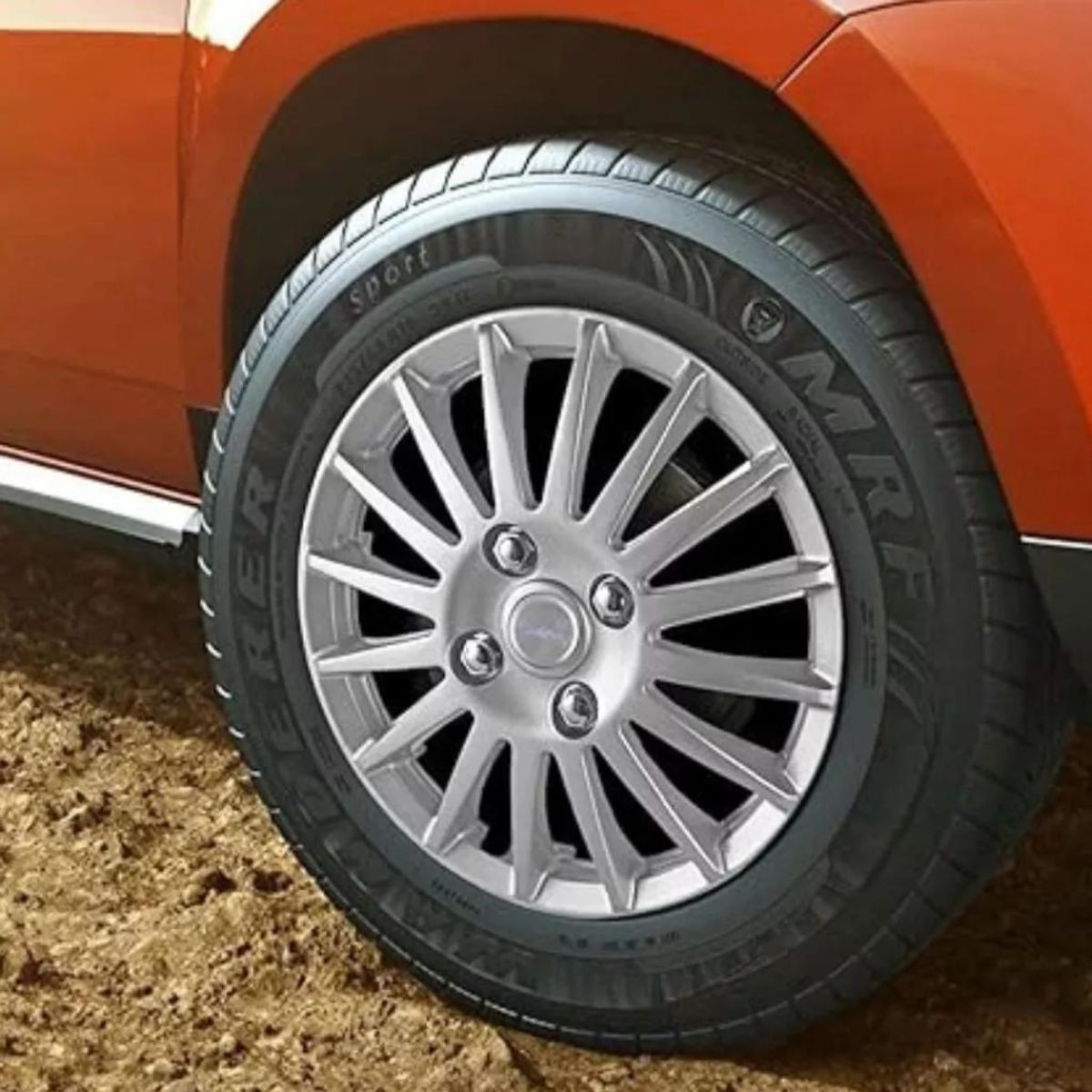 GENERICO - X4 Tapa Rueda Aro 13 Auto Tuning Deportivo