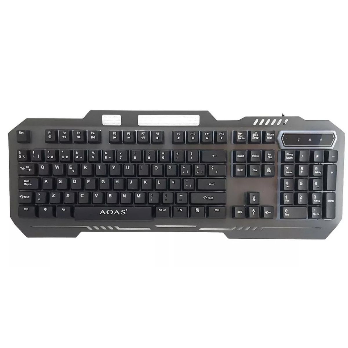 GENERICO - Teclado Gamer Metálico Rgb Aoas M888 Resiste Salpicaduras