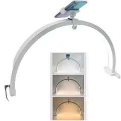 ANGELES DEL HOGAR - Lampara Led media luna con soporte para teléfono