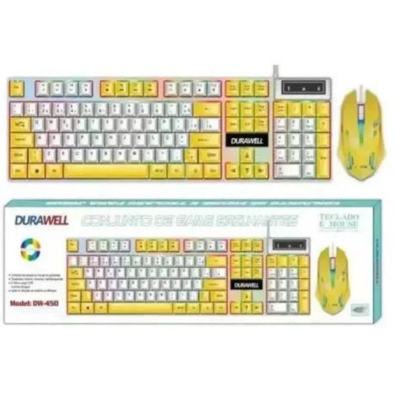 GENERICO - Kit Combo Gamer Teclado + Mouse Rgb Retroiluminado Ama