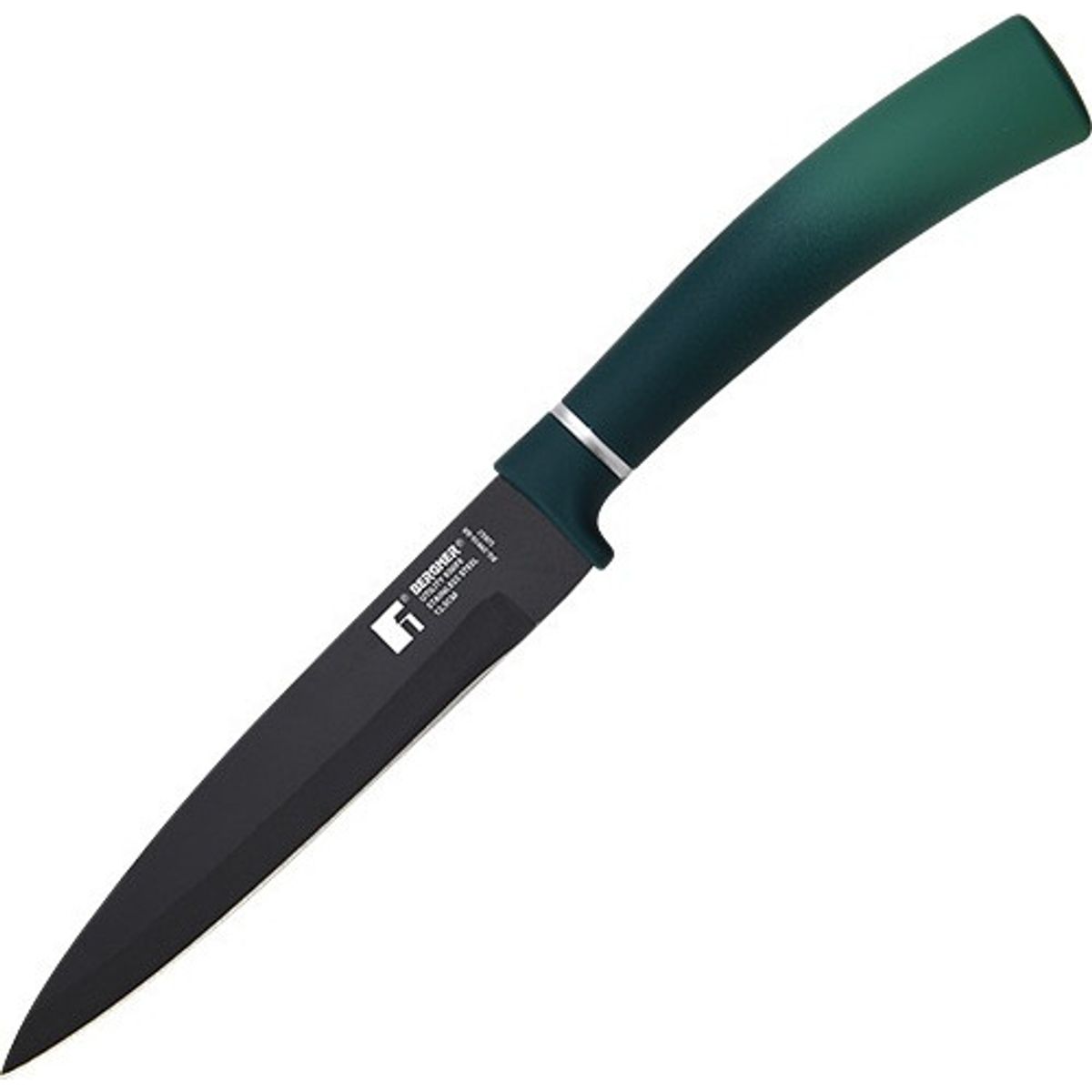 BERGNER - SET 3 CUCHILLOS + BARRA MAGNETICA ACERO INOX VERDE CLASSIQUE