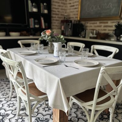 Imagen 2 del producto Mantel Rústico Beige Claro 180x320