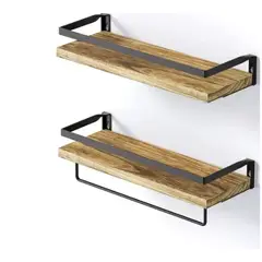 GENERICO - Repisas Flotantes De Madera Kit X2