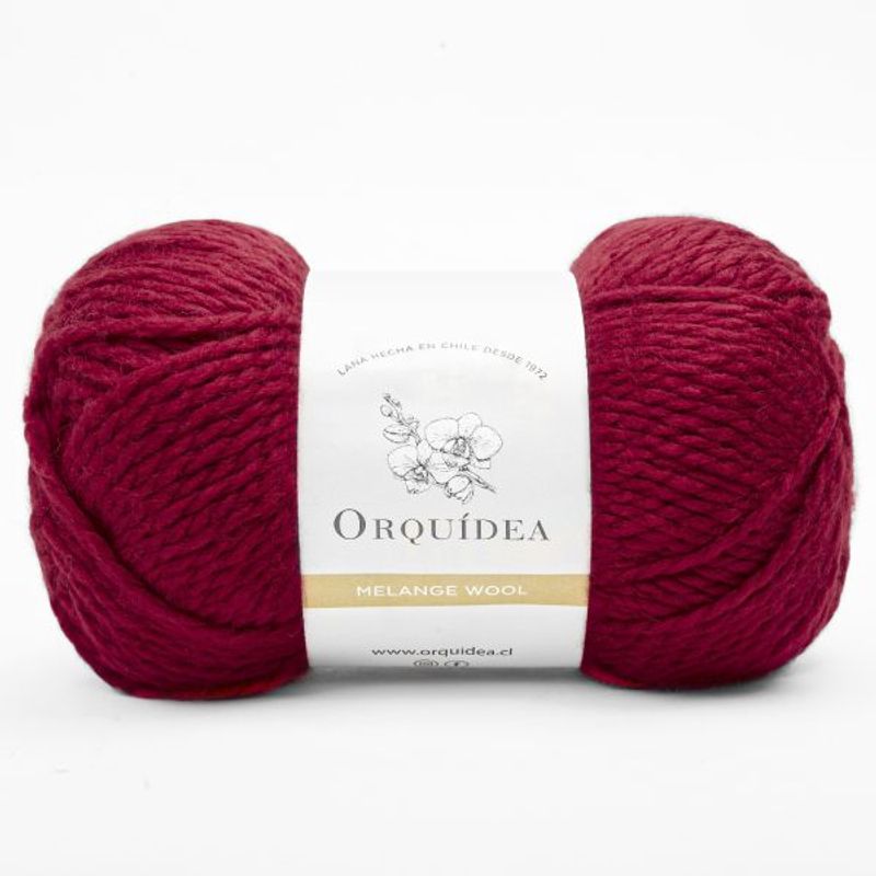GENERICO - Lana Melange Wool Orquidea 100grs. - Rojo Italiano 14