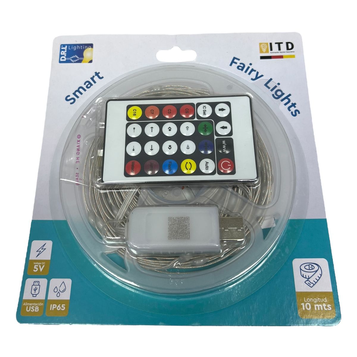 GENERICO - Tira Cinta Luces Led RGBIC Bluetooth 10 Mt Total + Control DRL