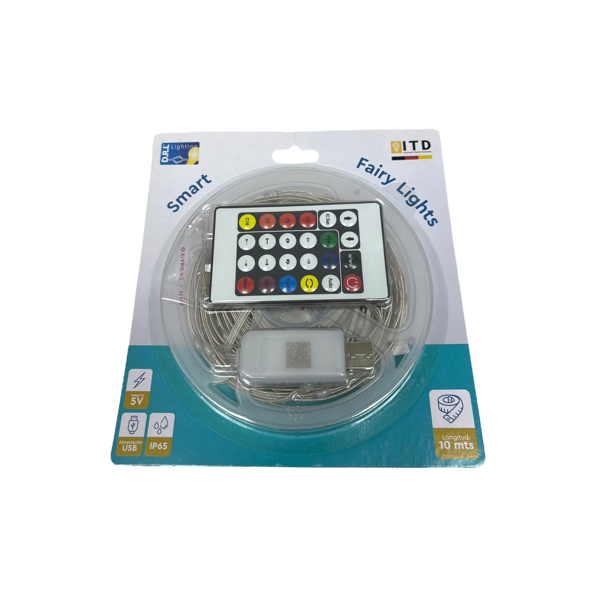 GENERICO - Tira Cinta Luces Led RGBIC Bluetooth 10 Mt Total + Control DRL