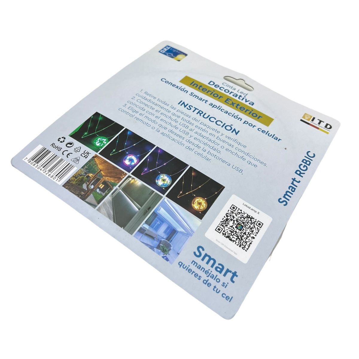 GENERICO - Tira Cinta Luces Led RGBIC Bluetooth 10 Mt Total + Control DRL