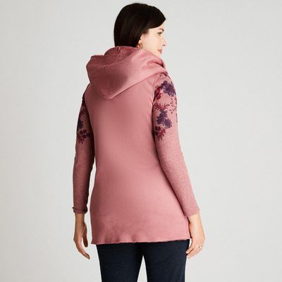 Imagen 2 del producto Chaqueta Bonded Rosado Sin Manga Con Gorro CURVI.