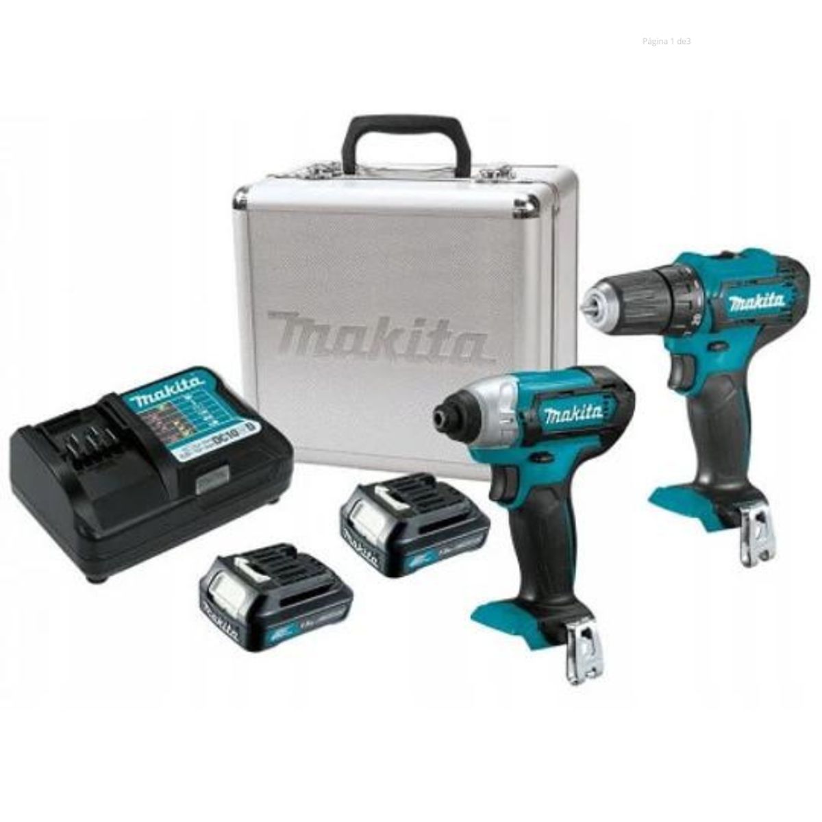 MAKITA - Kit Taladro + Atornillador Impacto 12v Clx224sax