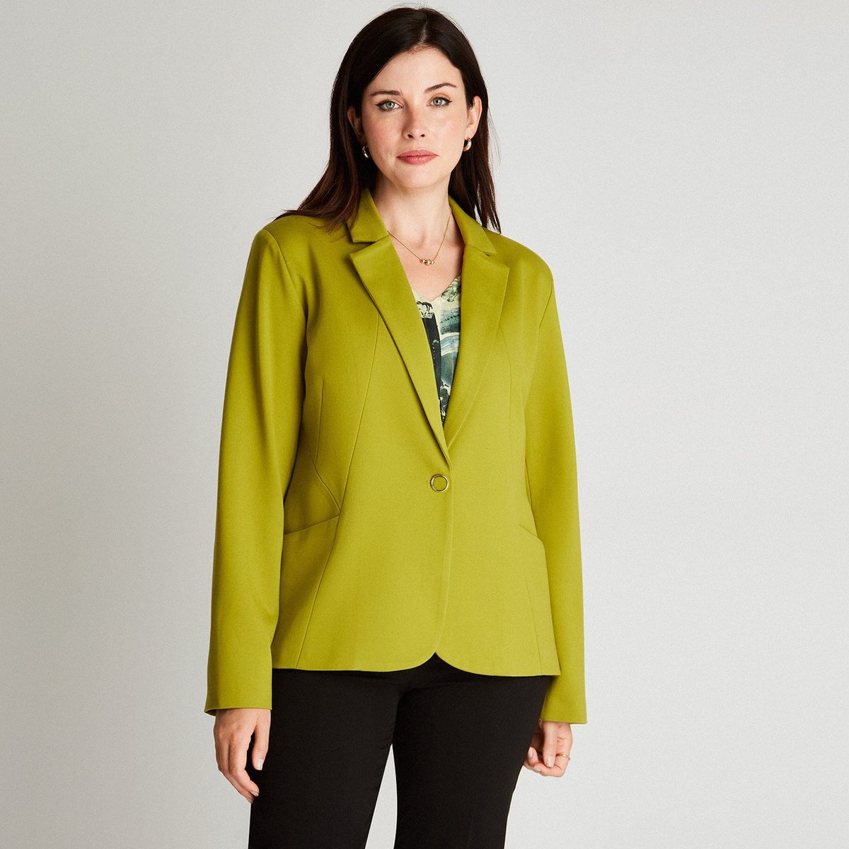 LORENZO DI PONTTI - Blazer Manga Larga Verde Pistacho LORENZO DI PONTTI