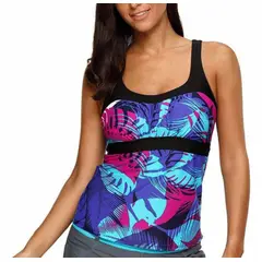 GLORIAHOON - Traje De Baño Top Tankini Sólo Parte De Arriba Vi