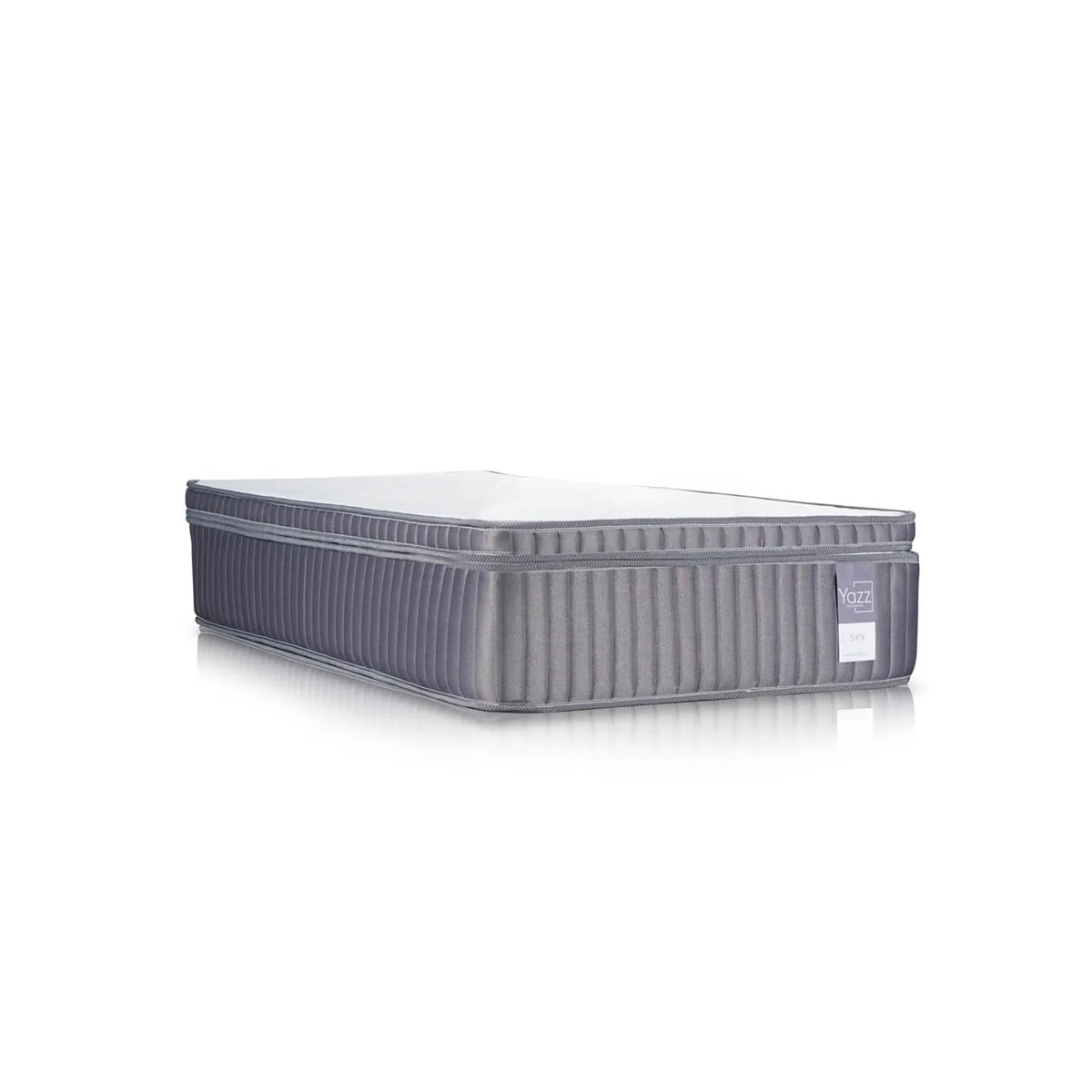 YAZZ - Colchon 1,5 Plaza Media Resortes Sky Pillow Top Plus 105 x 200 cm