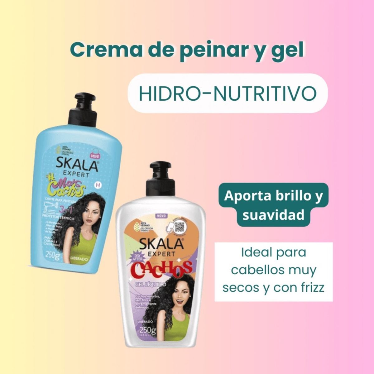 SKALA - Crema Para Peinar 3en1 Mais Cachos Skala Expert 250 G