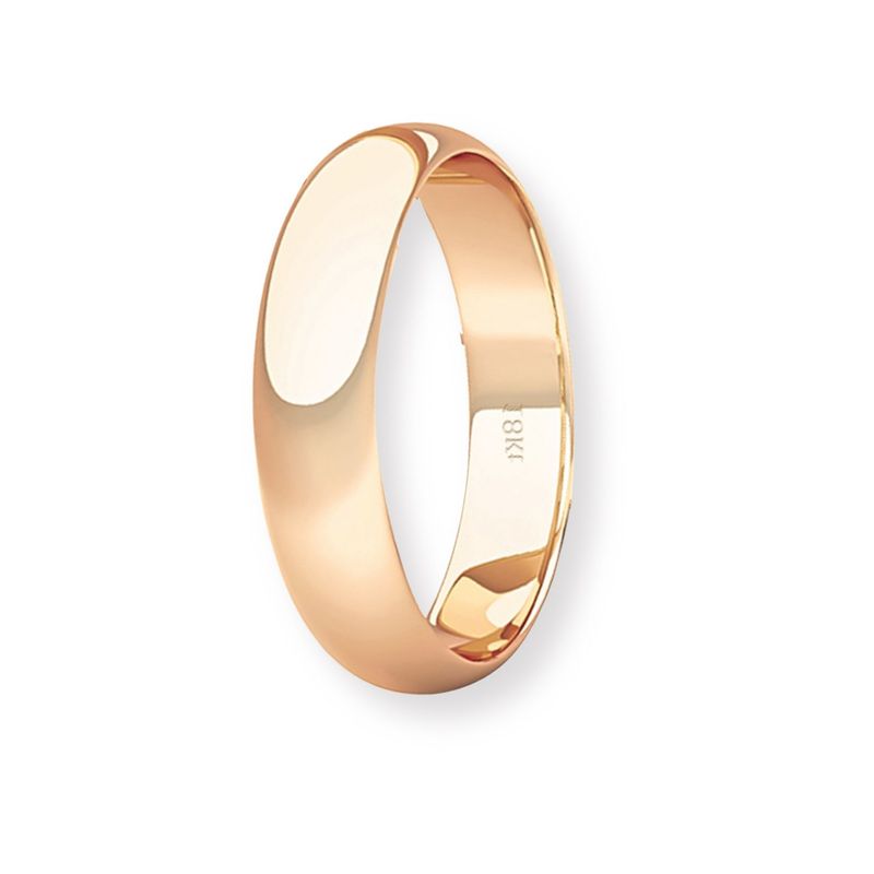 JB JOYAS BARON - Argolla Matrimonio de Oro Miel 18kt Inglés Venecia de 3,5mm