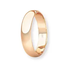 JB JOYAS BARON - Argolla Matrimonio de Oro Miel 18kt Inglés Venecia de 3,5mm