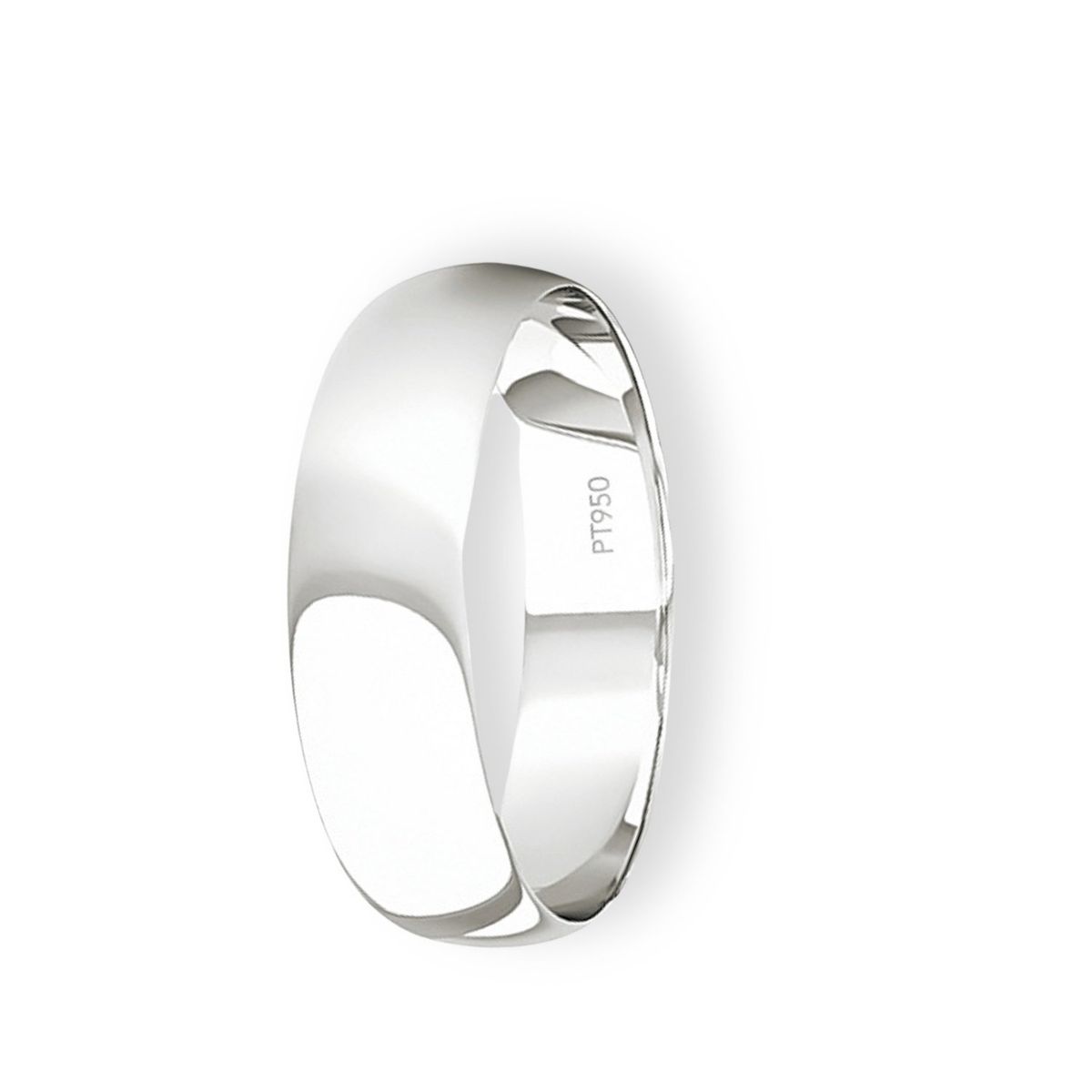 JB JOYAS BARON - Argolla Matrimonio de Platino Inglés Vicenza de 4,0mm