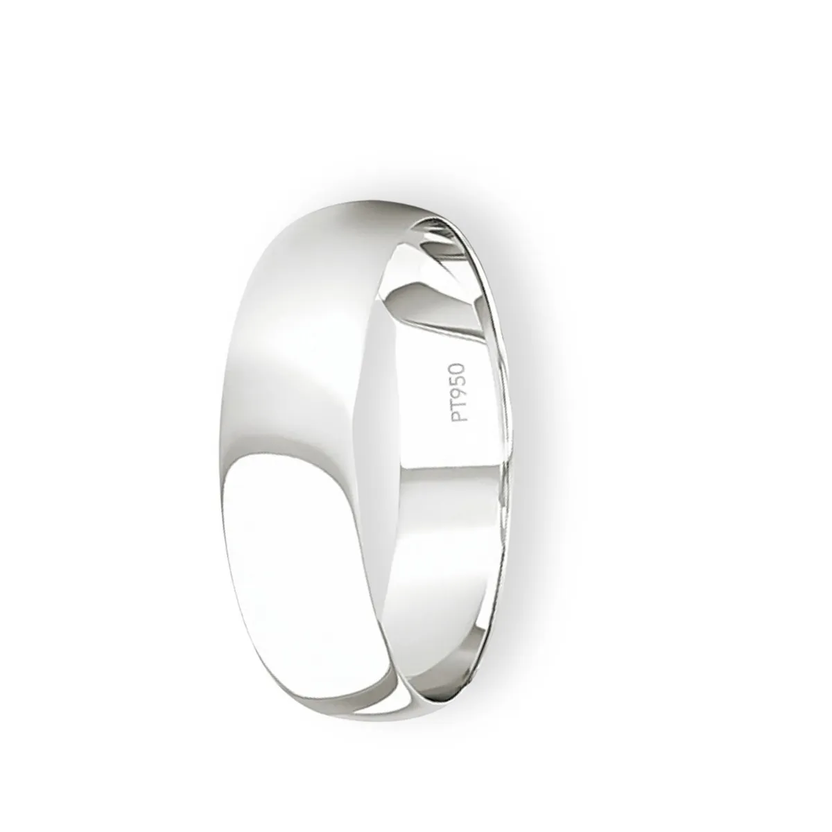 JB JOYAS BARON - Argolla Matrimonio de Platino Inglés Vicenza de 4,0mm