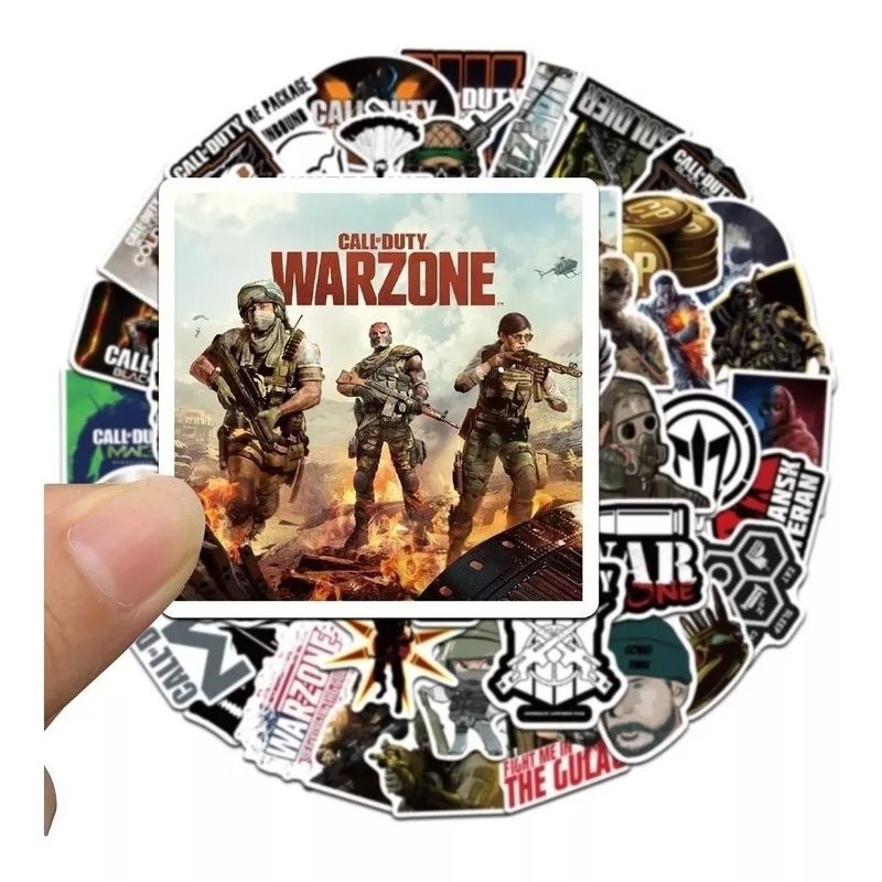 GARSIL - 50 Stickers Call of Duty - Etiquetas Autoadhesivas