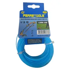 GENERICO - Hilo Para Cortar Pasto 15mm X 24mt Azul