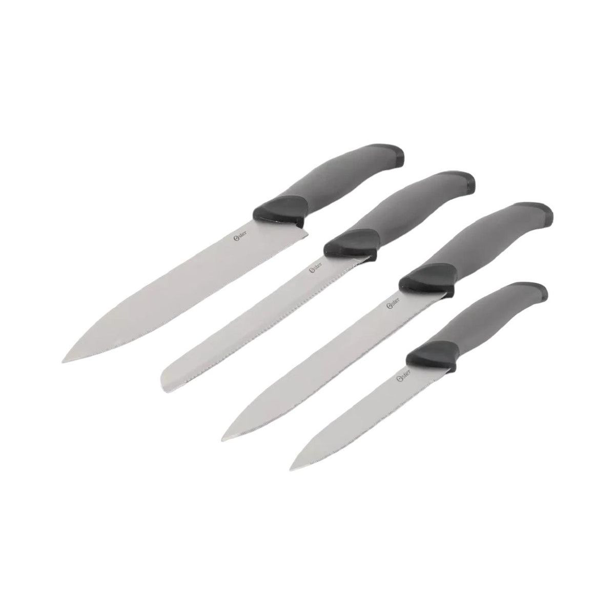 OSTER - Set Cuchillería Gris Lindbergh 14Pcs y Tabla de Picar Oster OSTER