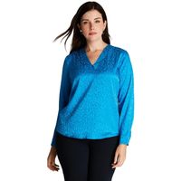 Blusa Celeste Cuello V