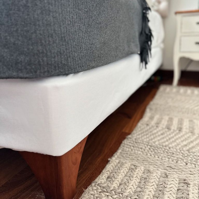 Faldon Elasticado Queen Blanco
