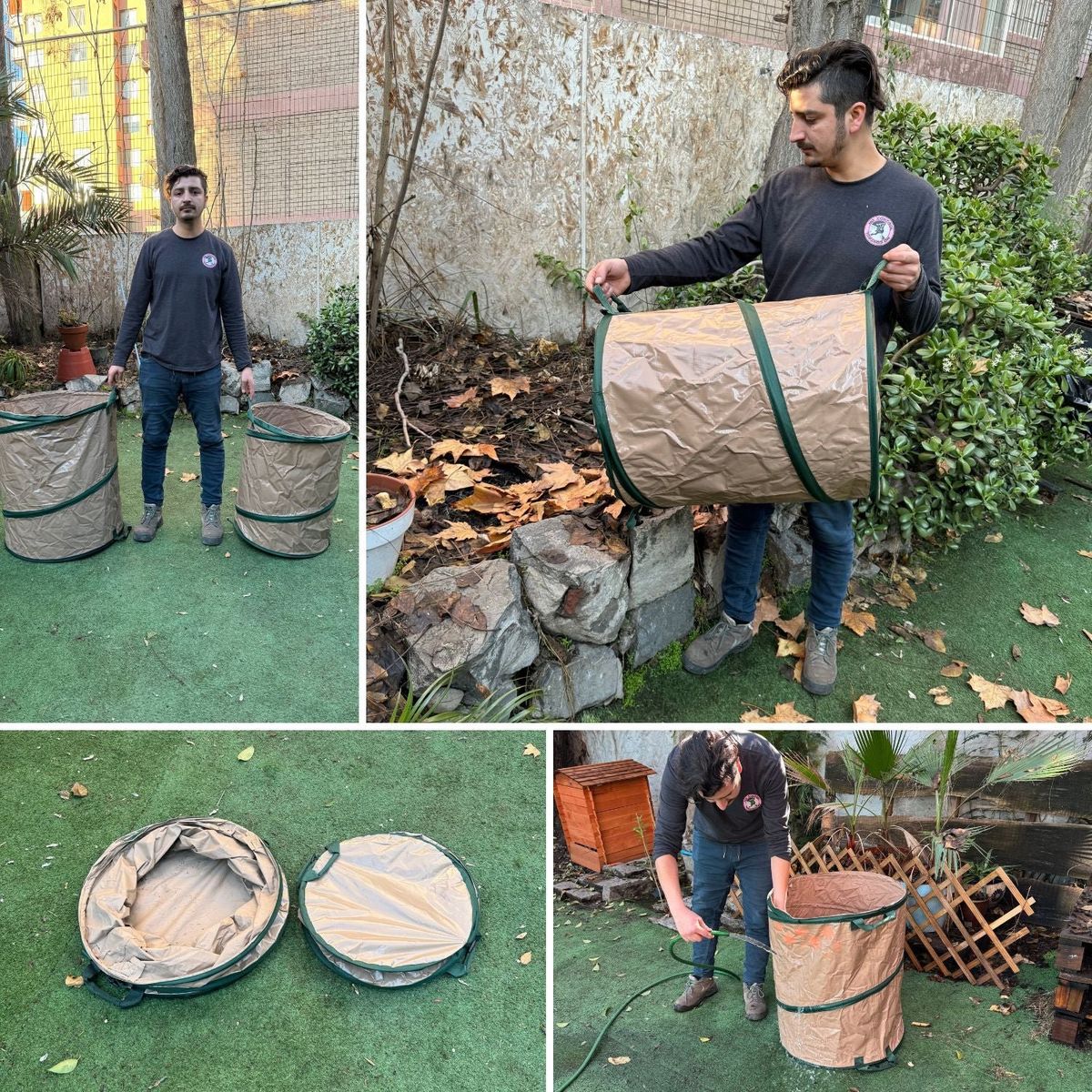 POTTERY - Bolsa Multiuso PopUp Plegable 92Lts Beige PVC300g