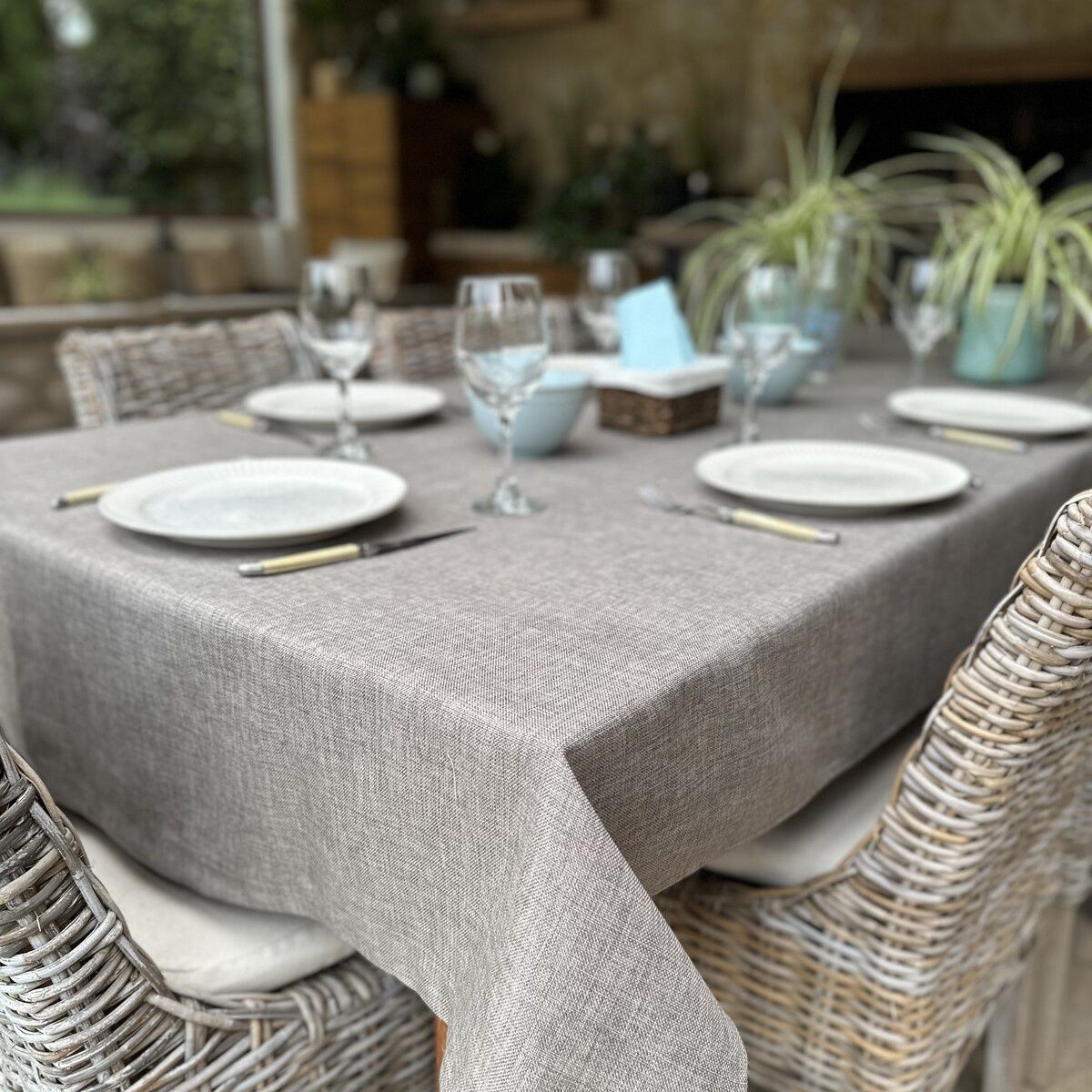 CASA CECILIA - Mantel Rústico Tostado Oscuro 180x280 Casa Cecilia