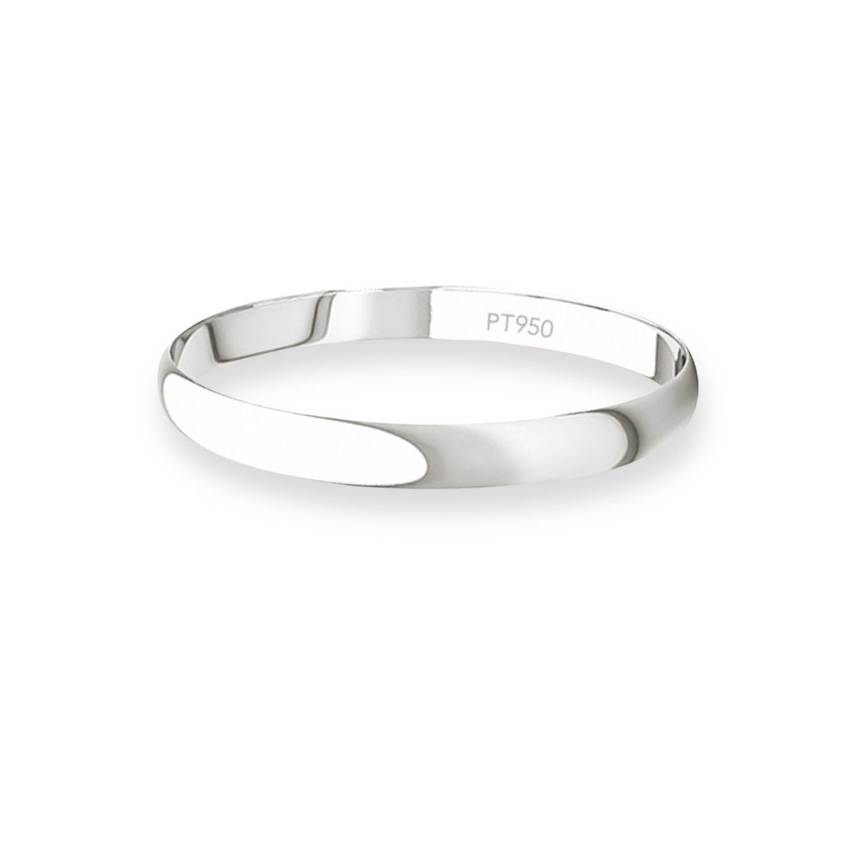 JB JOYAS BARON - Argolla Matrimonio Ilusión de Platino Inglés Verona de 2,0mm