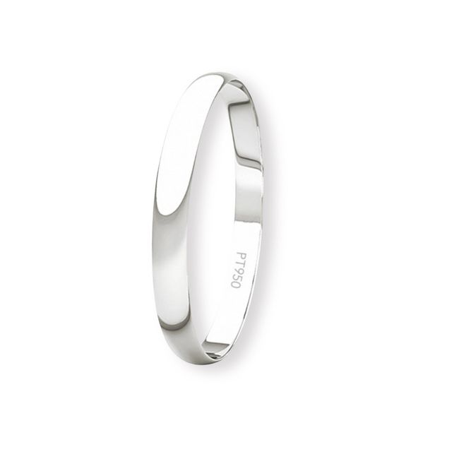 JB JOYAS BARON - Argolla Matrimonio Ilusión de Platino Inglés Verona de 2,0mm