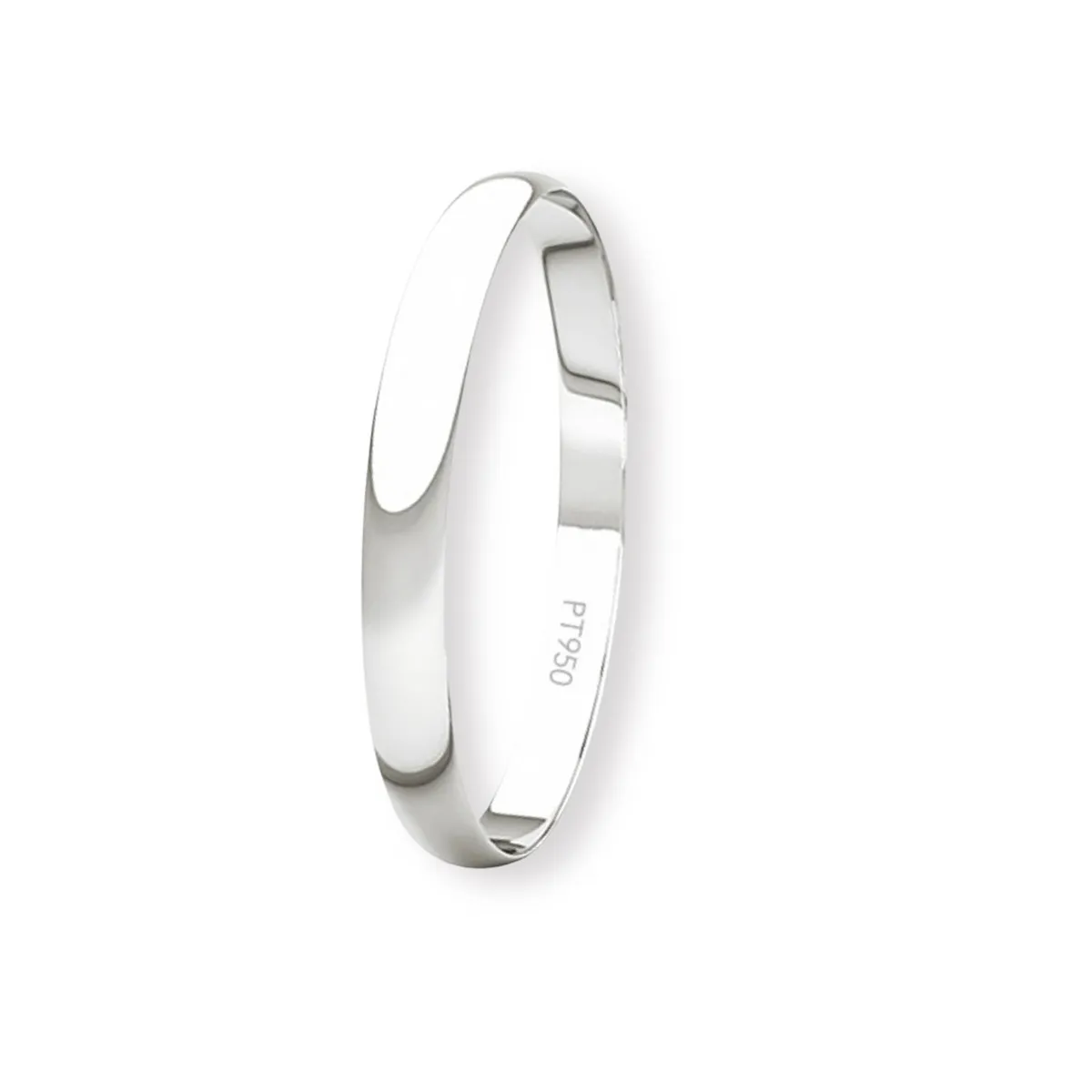 JB JOYAS BARON - Argolla Matrimonio Ilusión de Platino Inglés Verona de 2,0mm