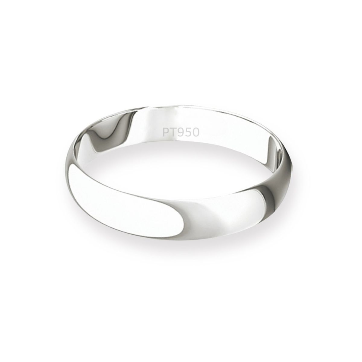 JB JOYAS BARON - Argolla Matrimonio de Platino Inglés Bari de 3,0mm