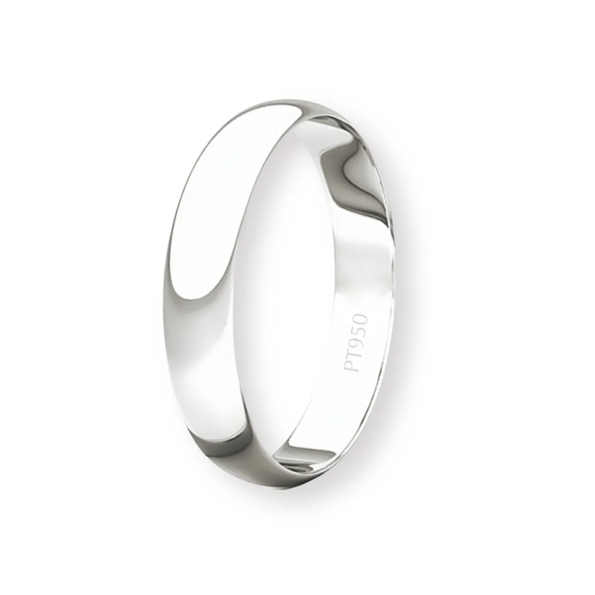 JB JOYAS BARON - Argolla Matrimonio de Platino Inglés Bari de 3,0mm