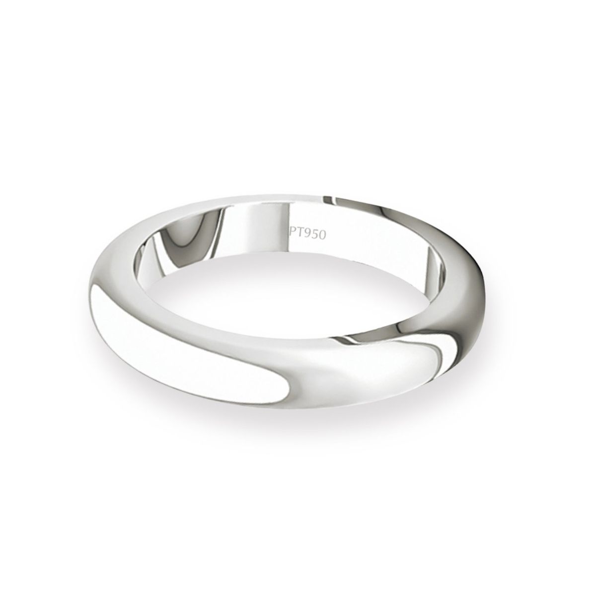 JB JOYAS BARON - Argolla Matrimonio de Platino Inglés Padua 3,0mm