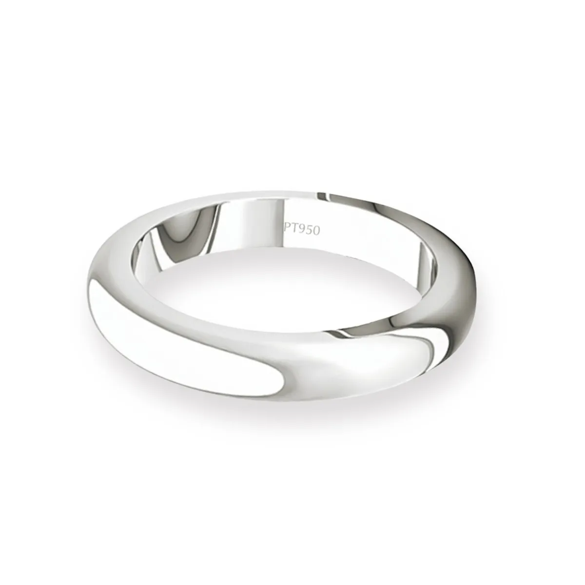 JB JOYAS BARON - Argolla Matrimonio de Platino Inglés Padua 3,0mm