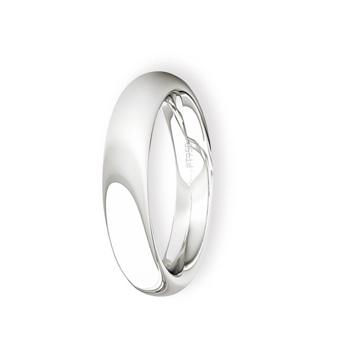 JB JOYAS BARON - Argolla Matrimonio de Platino Inglés Garda Ergofit de 3,5mm