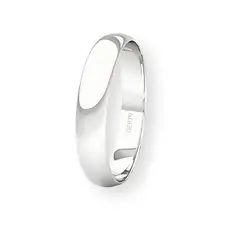 JB JOYAS BARON - Argolla Matrimonio de Platino Inglés Rodas de 3,5mm