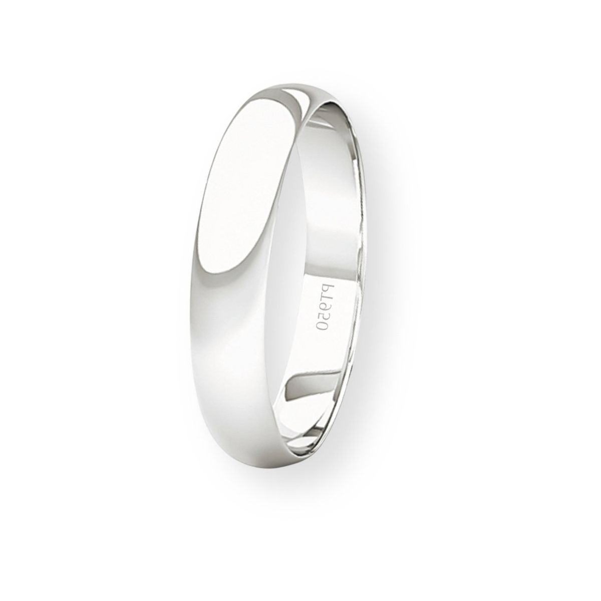 JB JOYAS BARON - Argolla Matrimonio de Platino Inglés Rodas de 3,5mm