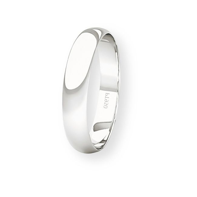 JB JOYAS BARON - Argolla Matrimonio de Platino Inglés Rodas de 3,5mm